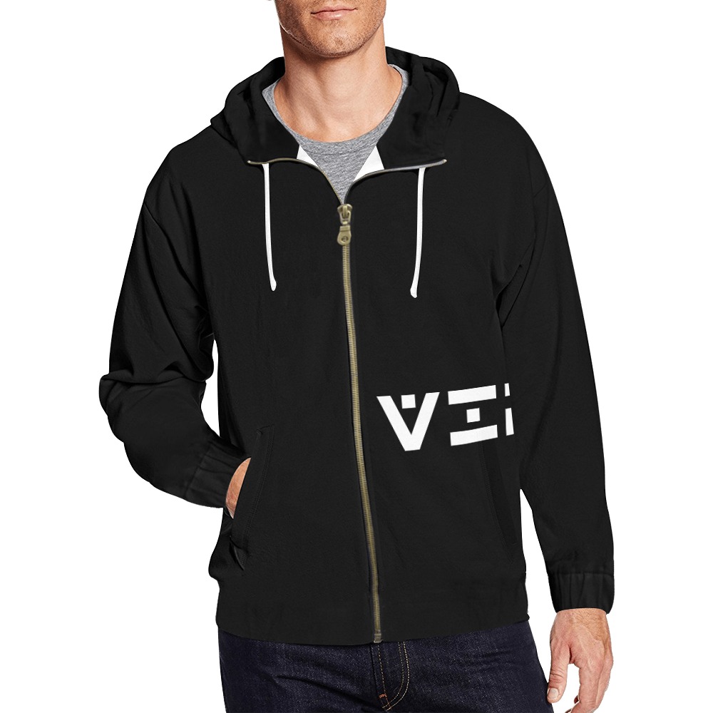 VIP All Over Print Full Zip Hoodie for Men (Model H14)