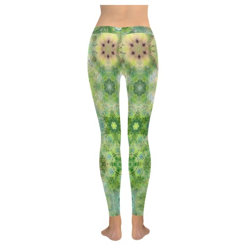 ivy kaleidoscope Low Rise Leggings (Invisible Stitch) (Model L05)