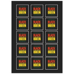 Black Queen Personalized Temporary Tattoo (15 Pieces)