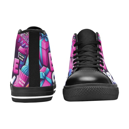 Issa High Top Vibe Women's Classic High Top Canvas Shoes (Model 017)