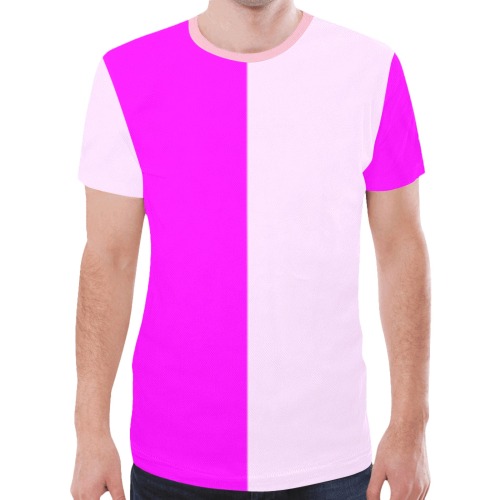 pinkhalf New All Over Print T-shirt for Men (Model T45)