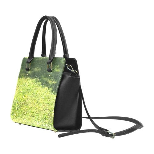 Fresh Grreeen Grass Collection Classic Shoulder Handbag (Model 1653)