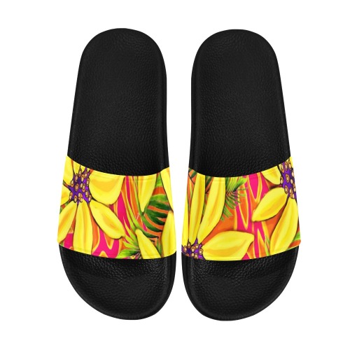 Passionflower Tropical Fun Women's Slide Sandals (Model 057)