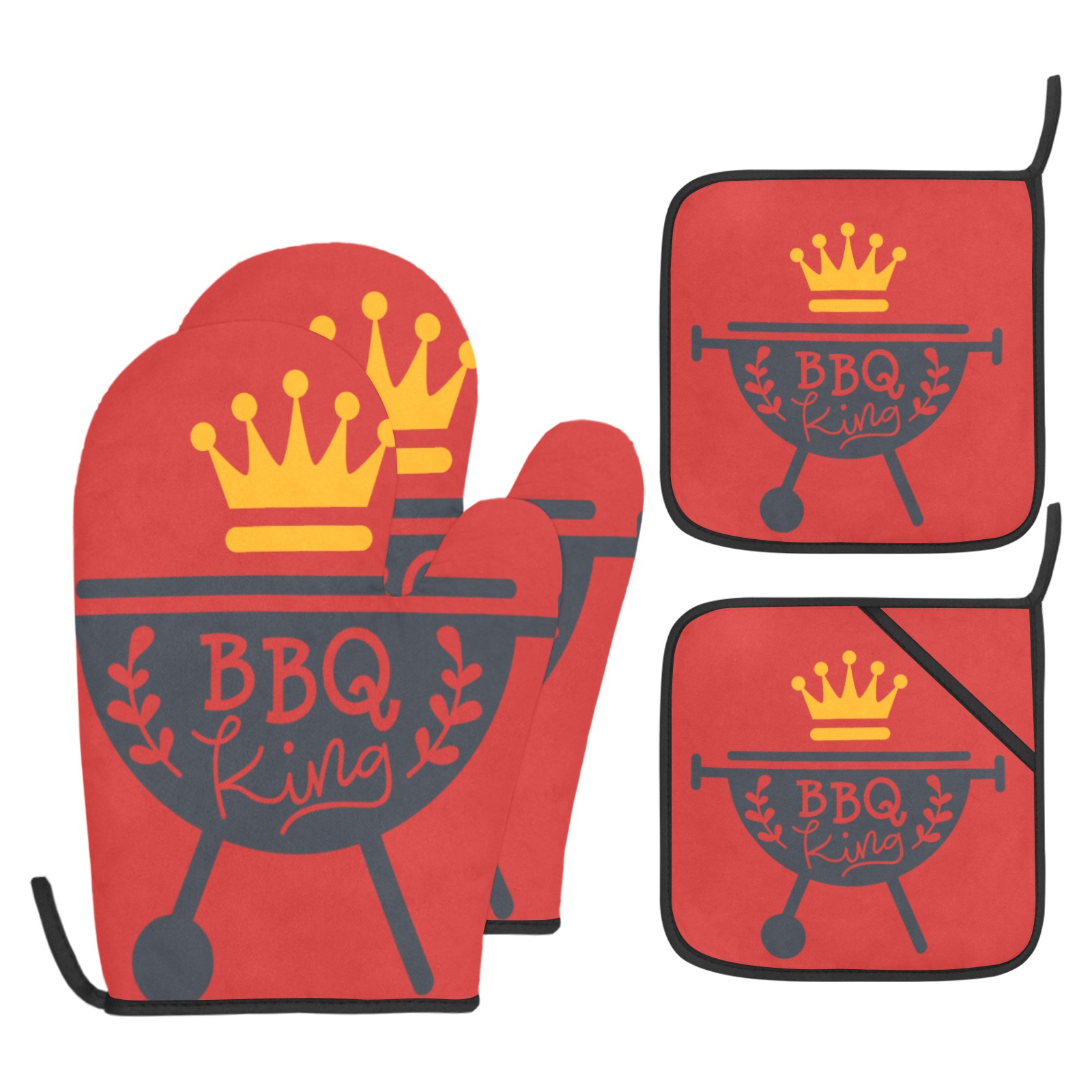 bbq-king Oven Mitt & Pot Holder