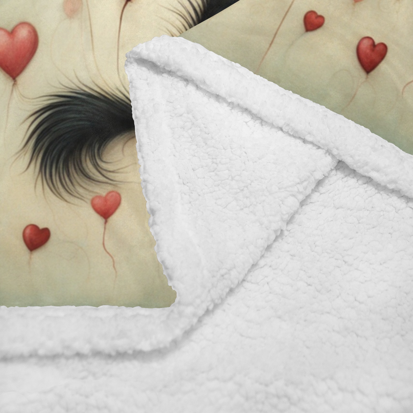 Skunk Love 1 Double Layer Short Plush Blanket 50"x60"