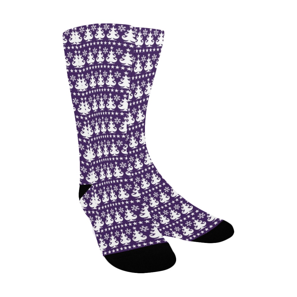 Little Christmas Trees (6) Women's Custom Socks