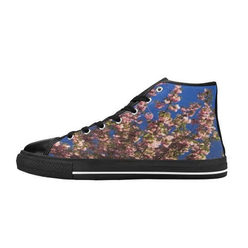 Cherry Tree Collection Women's Classic High Top Canvas Shoes (Model 017)