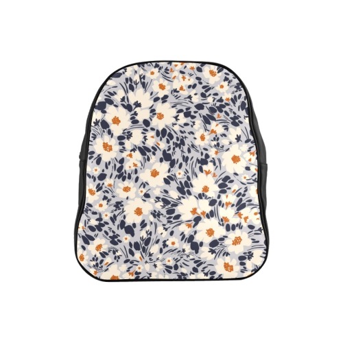 BW tropical floral School Backpack (Model 1601)(Small)