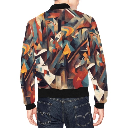 Fantastic abstract art of cool imaginative shapes All Over Print Bomber Jacket for Men (Model H19)