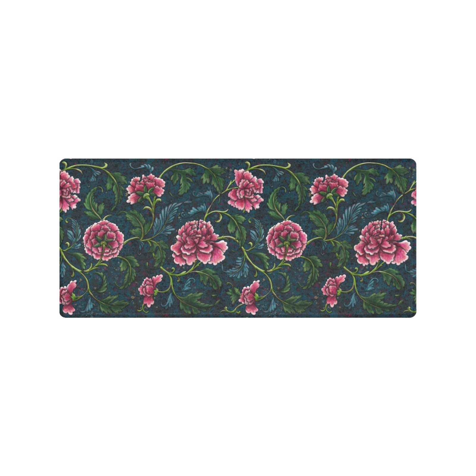 chinoiserie floral pattern Gaming Mousepad (35"x16")