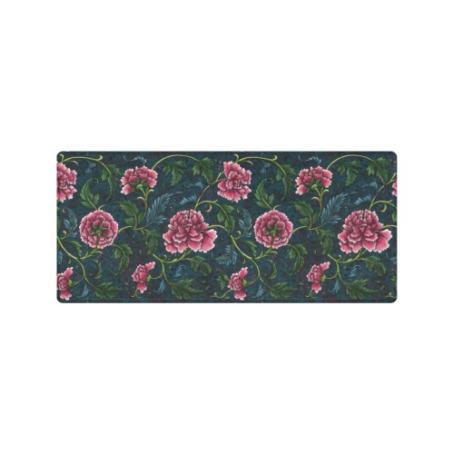 chinoiserie floral pattern Gaming Mousepad (35"x16")