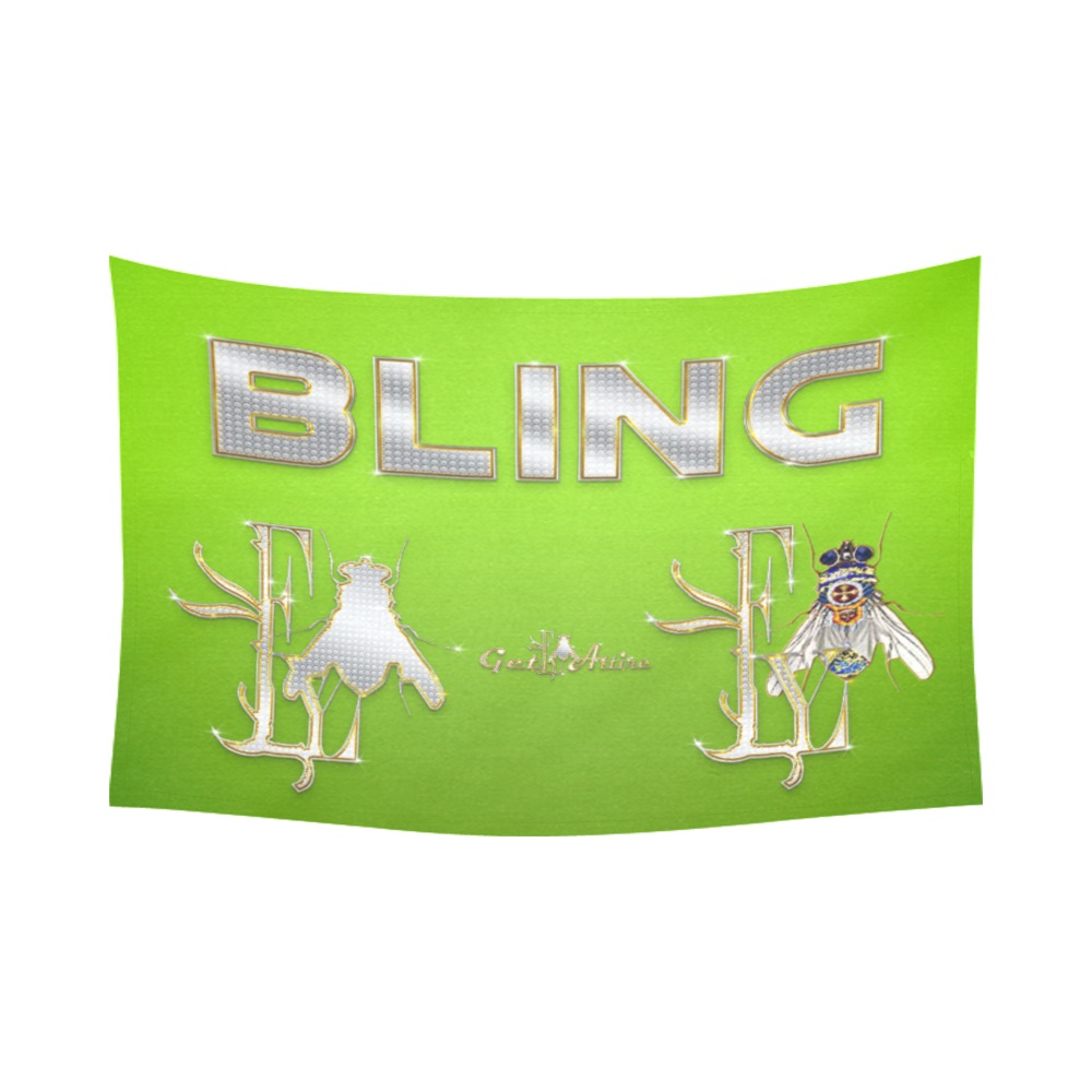 Bling Collectable Fly Cotton Linen Wall Tapestry 90"x 60"