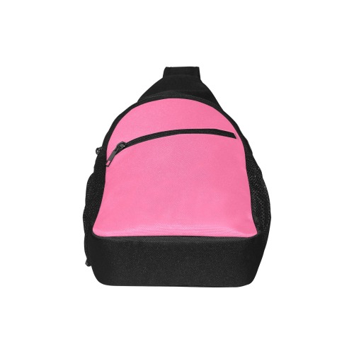 color French pink Chest Bag-Front Printing (Model 1719)