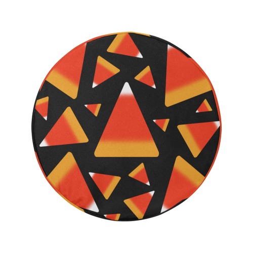 Candy Corn in Red and Orange 34 Inch Spare Tire Cover