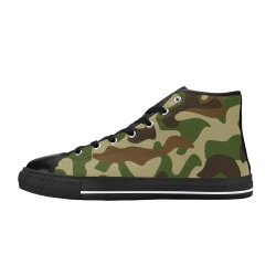 Camouflage Women's Classic High Top Canvas Shoes (Model 017)