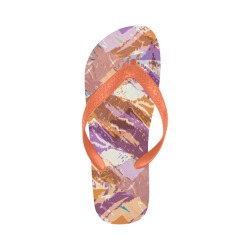 Camo mountains modern C27 Flip Flops for Men/Women (Model 040)