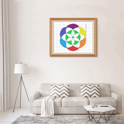 Flower of life 120-Piece Wooden Photo Puzzles