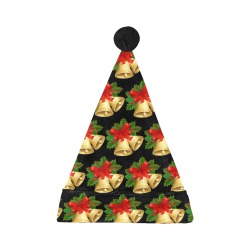 Christmas Bells holly Santa Hat