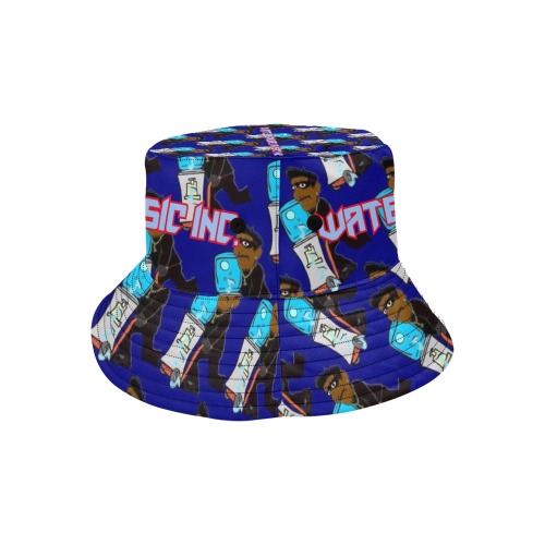 Waterboogie Music - Bucket Hat (Repeat Logo) All Over Print Bucket Hat for Men