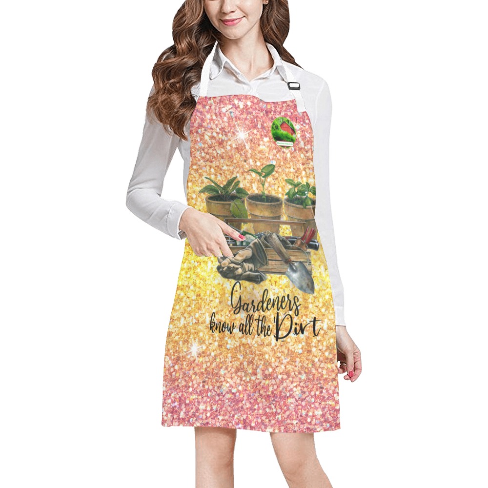 Hilltop Garden Produce by Kai Apron Collection- Gardeners know all the Dirt 53086P19 All Over Print Apron
