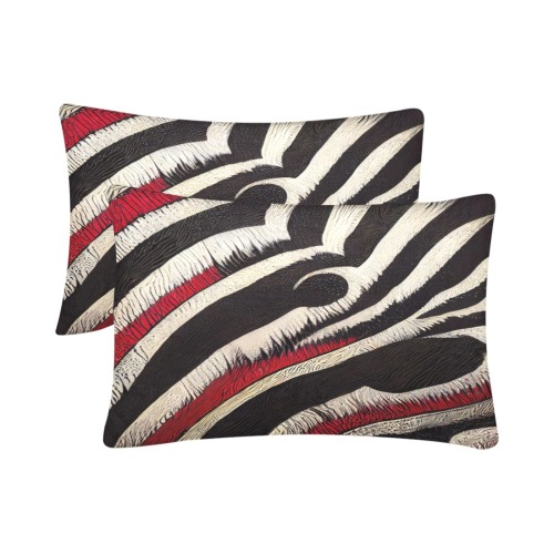 zebra print 2 Custom Pillow Case 20"x 30" (One Side) (Set of 2)