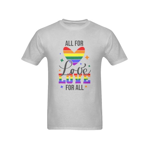All For Love Love For All Men's T-Shirt in USA Size (Front Printing Only)