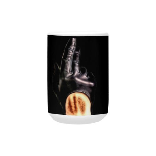 Hands up  by Fetishworld Custom Ceramic Mug (15OZ)