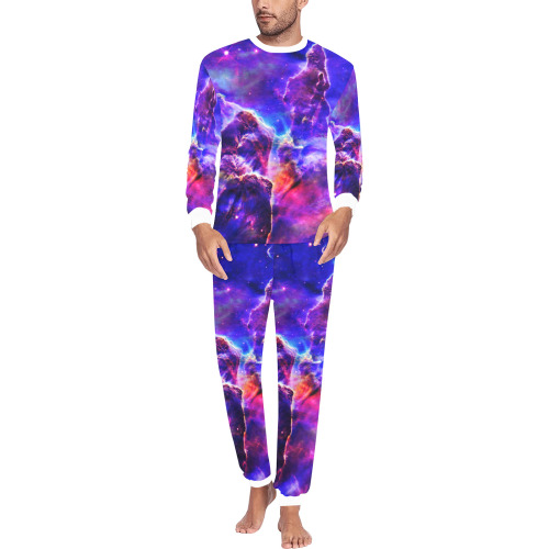 Mystical fantasy deep galaxy space - Interstellar cosmic dust Men's All Over Print Pajama Set