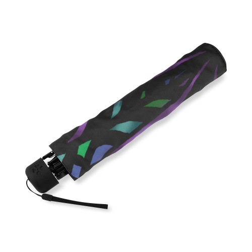 Ô Purple Ribbon Mandala Foldable Umbrella (Model U01)