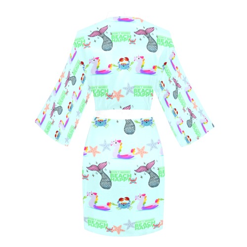 digital art pattern Long Sleeve Kimono Robe
