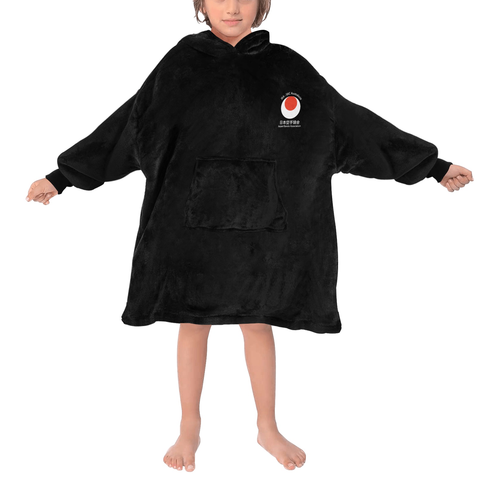 CHK BLACK Blanket Hoodie for Kids