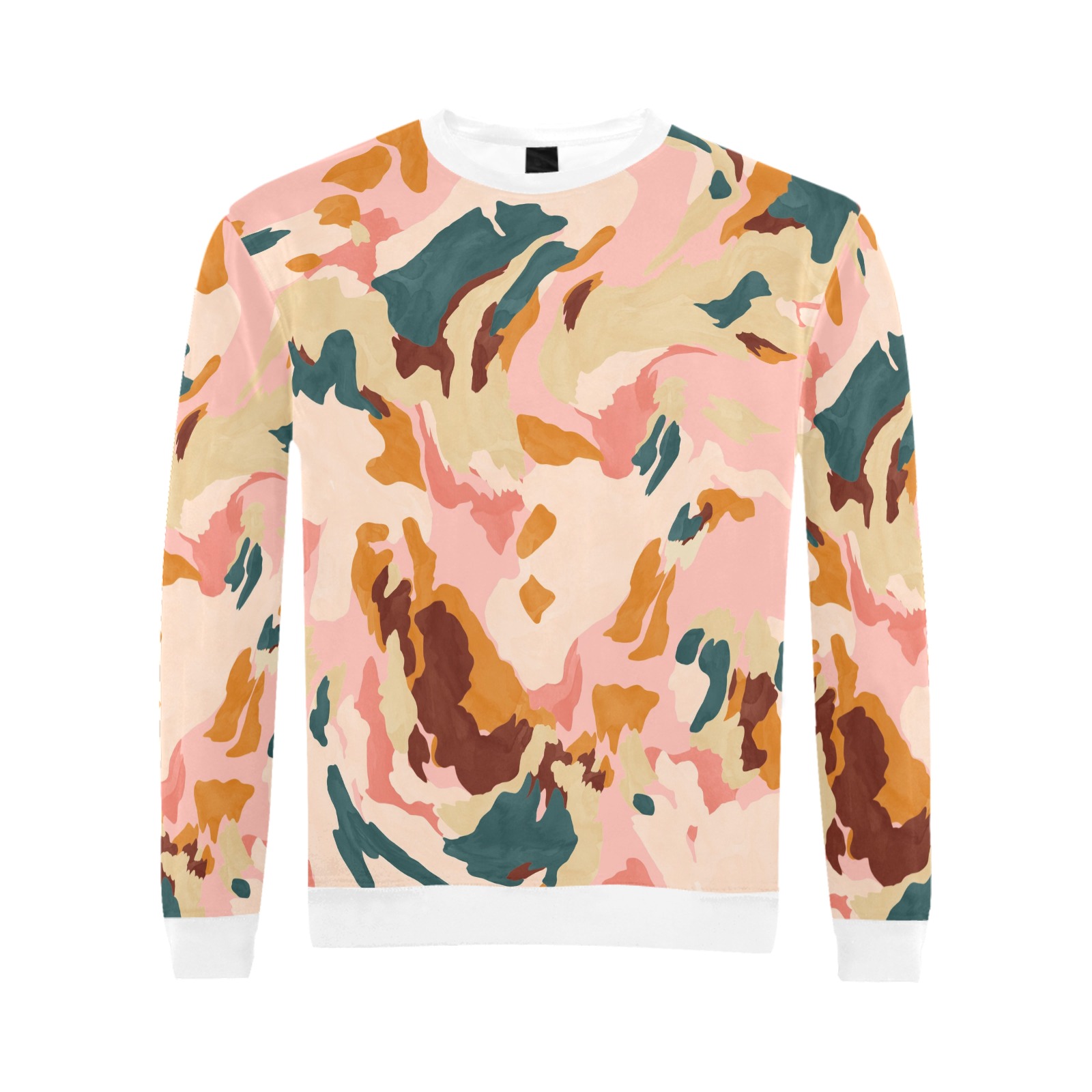 Desert colors in brush strokes All Over Print Crewneck Sweatshirt for Men (Model H18)