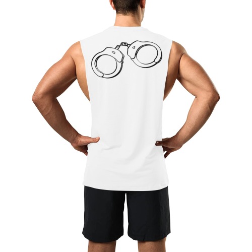 My rules /Yes Sir by Fetishworld Men's Open Sides Workout Tank Top (Model T72)
