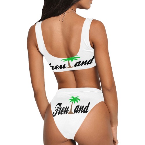 TREULAND Sport Top & High-Waisted Bikini Swimsuit (Model S07)