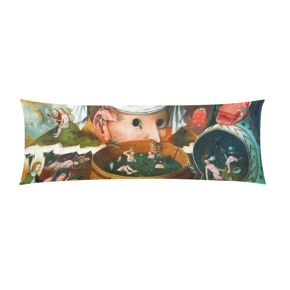 Hieronymus Bosch-The Vision of Tondal Custom Zippered Pillow Case 21"x60"(Two Sides)