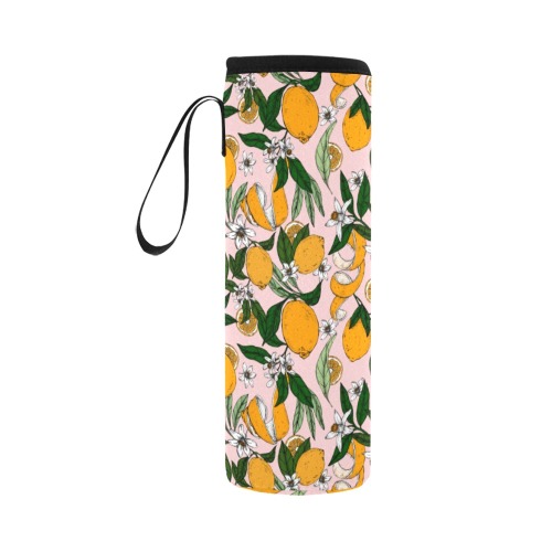 Succulent sweets oranges Neoprene Water Bottle Pouch/Large
