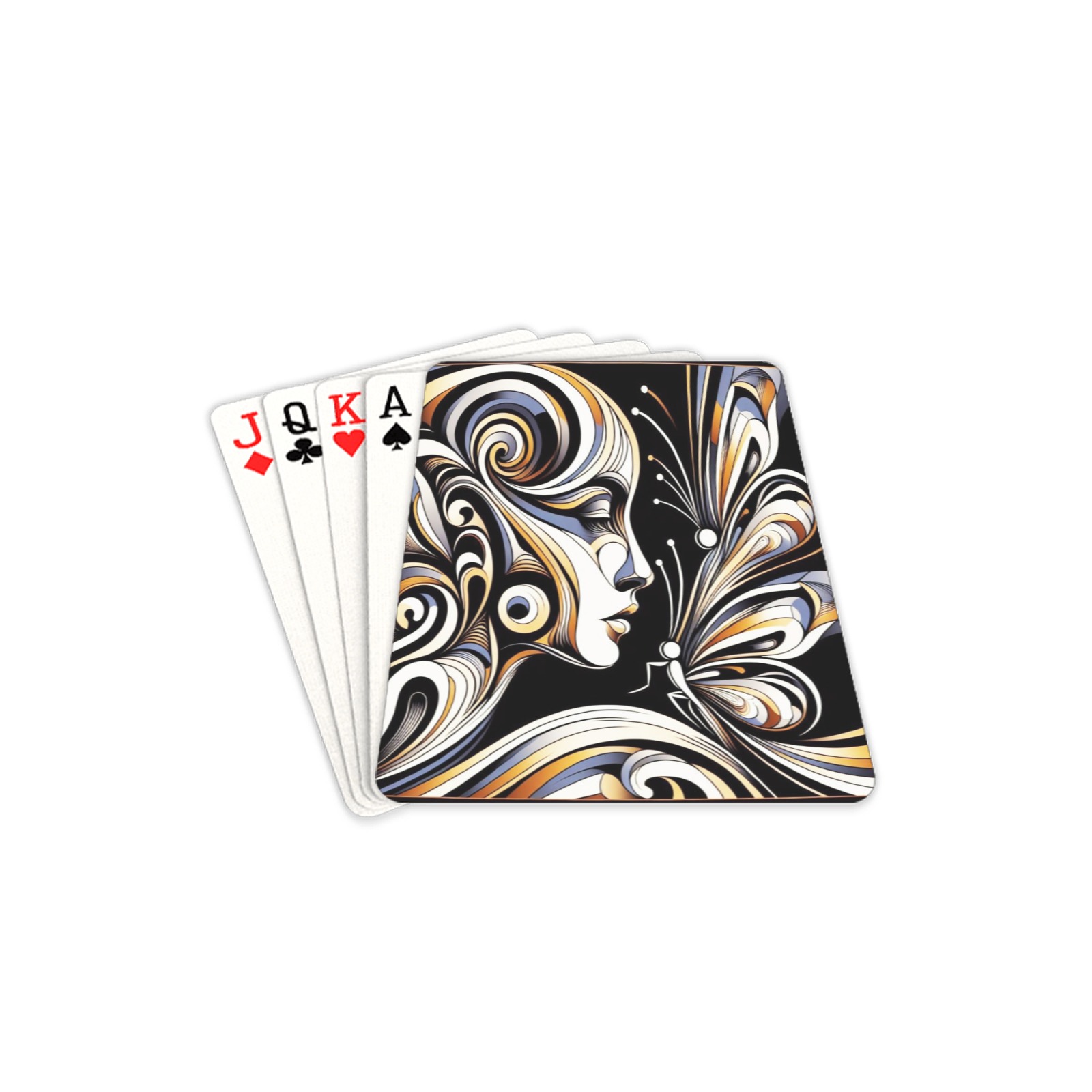Lady Butterfly 2 Playing Cards 2.5"x3.5"