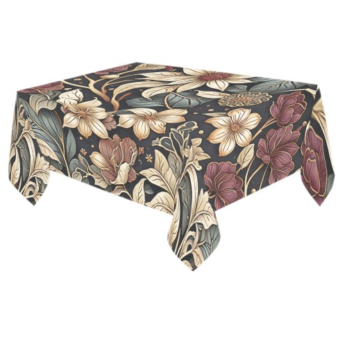 Fabulous Florals 6 Cotton Linen Tablecloth 60"x 84"