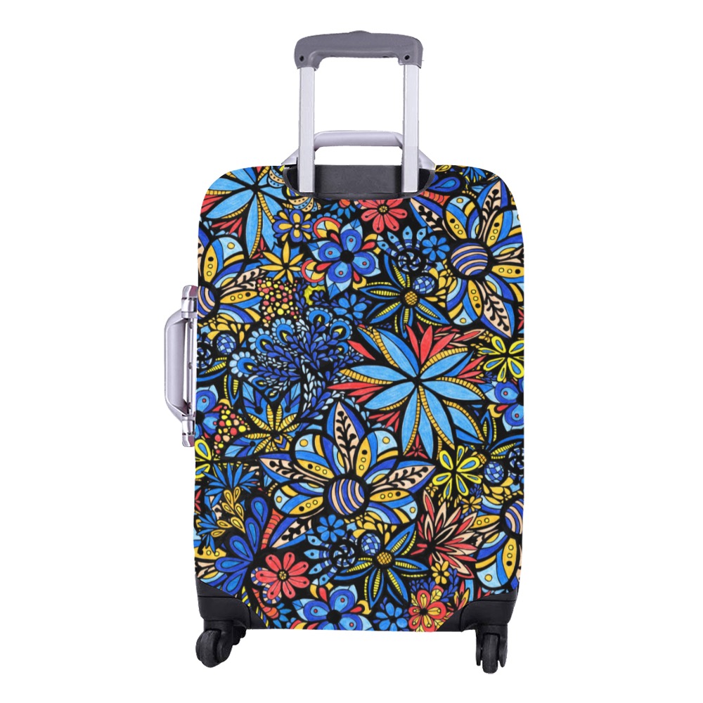Talavera Bouquet Luggage Cover/Medium 22"-25"