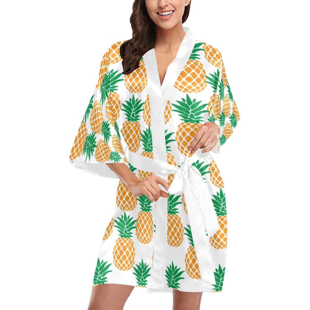Pineapples Kimono Robe