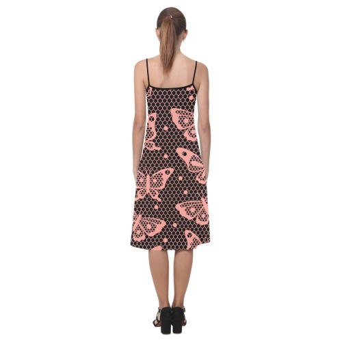vestido encaje rosa Alcestis Slip Dress (Model D05)