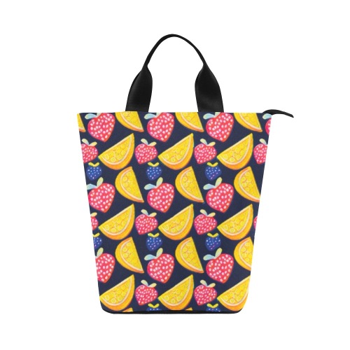 Fruit mix pattern Nylon Lunch Tote Bag (Model 1670)