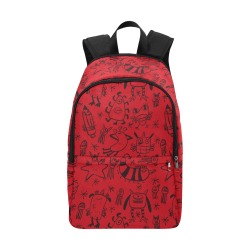 mostrino rosso Fabric Backpack for Adult (Model 1659)