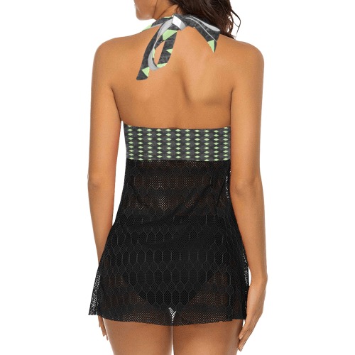 Black 5 Women's Swim Dress (Model S12)