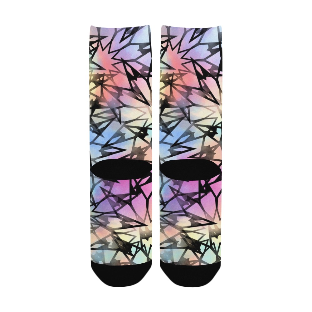 Colorful Scribbly Women's Custom Socks