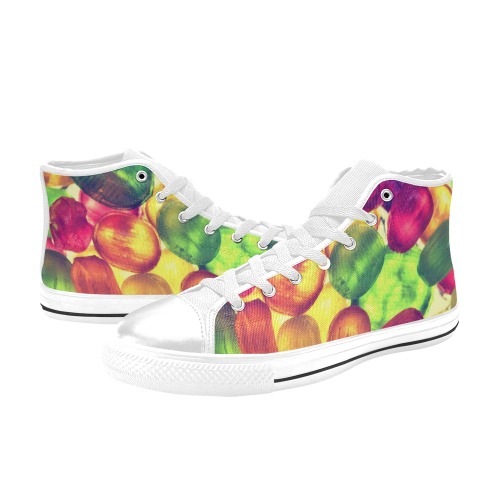 Candy shoes for women High Top Canvas Shoes for Kid (Model 017)