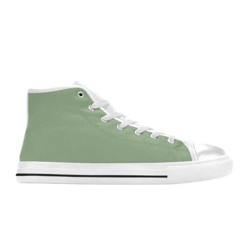 Fair Green Men’s Classic High Top Canvas Shoes (Model 017)