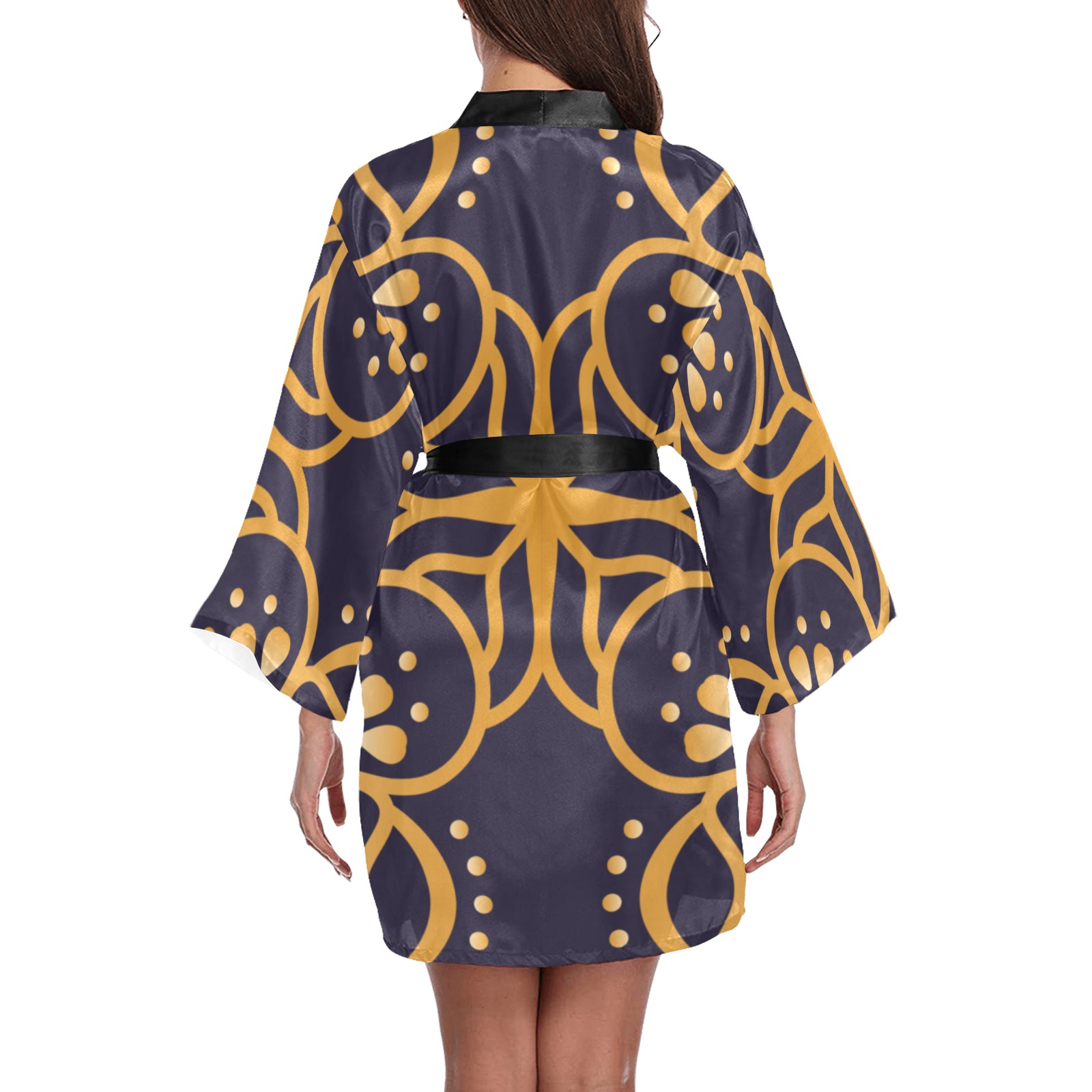 Mandala Long Sleeve Kimono Robe