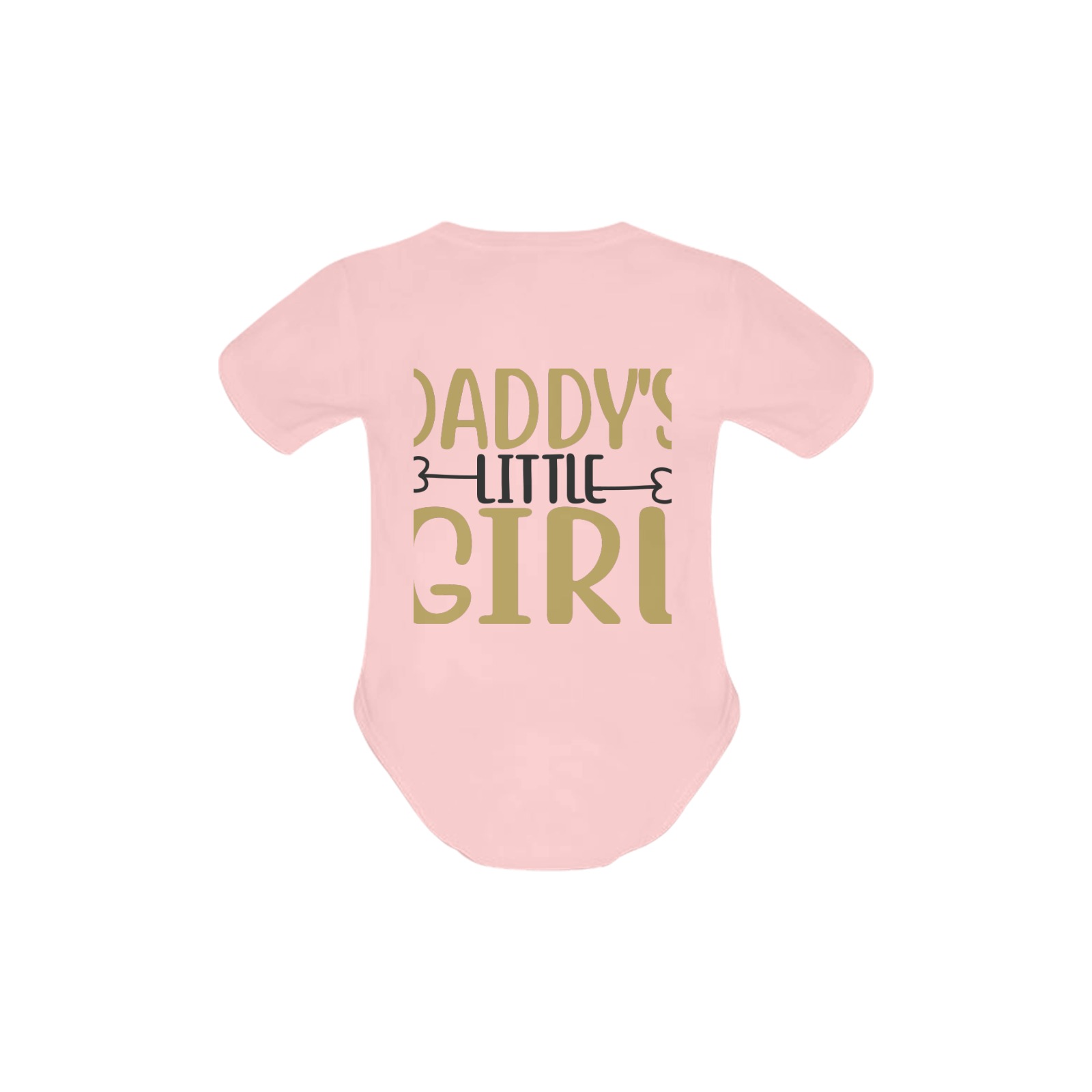 DADDY'S LITTLE GIRL Baby Powder Organic Short Sleeve One Piece (Model T28)