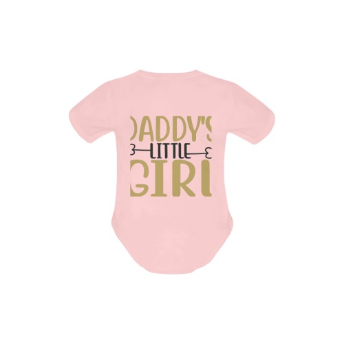 DADDY'S LITTLE GIRL Baby Powder Organic Short Sleeve One Piece (Model T28)